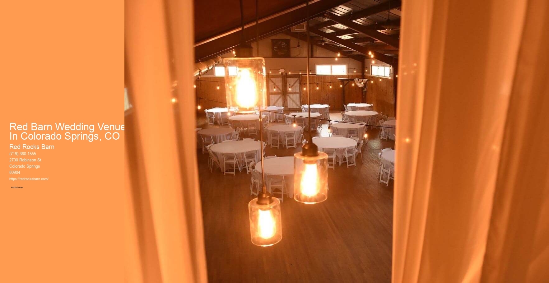 Red Barn Wedding Venue In Colorado Springs, CO