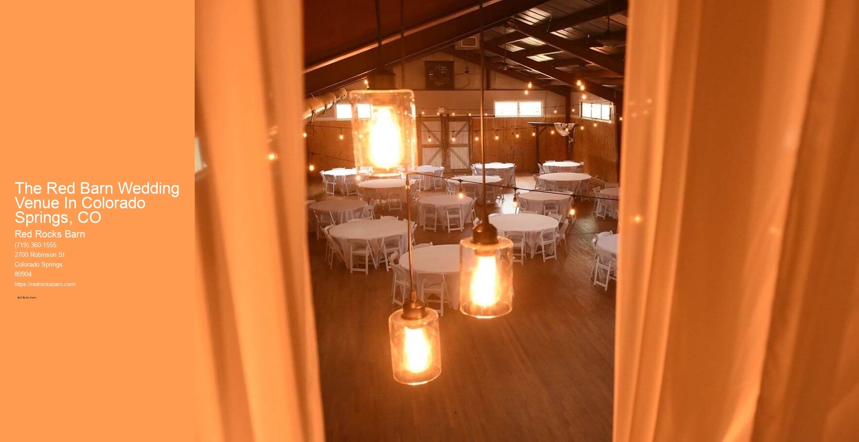 The Red Barn Wedding Venue In Colorado Springs, CO